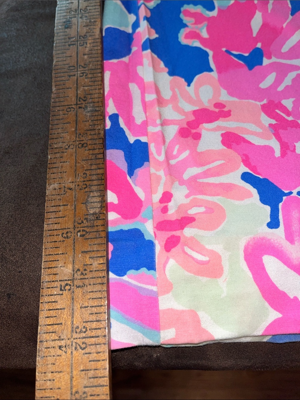Lilly Pulitzer Georgia Mae pants Pink, Blue & Mint Abstract Floral. - Picture 5 of 6